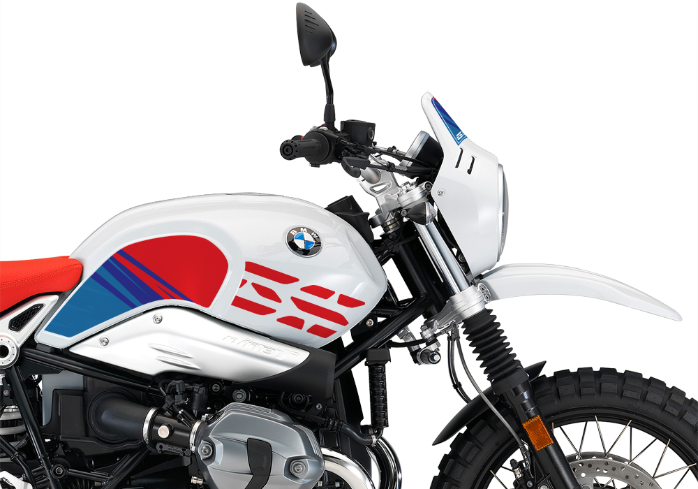 BKIT 3143 BMW RnineT Urban GS Limited Edition Side Tank and Front Fender MSport Stickers Kit 02 1