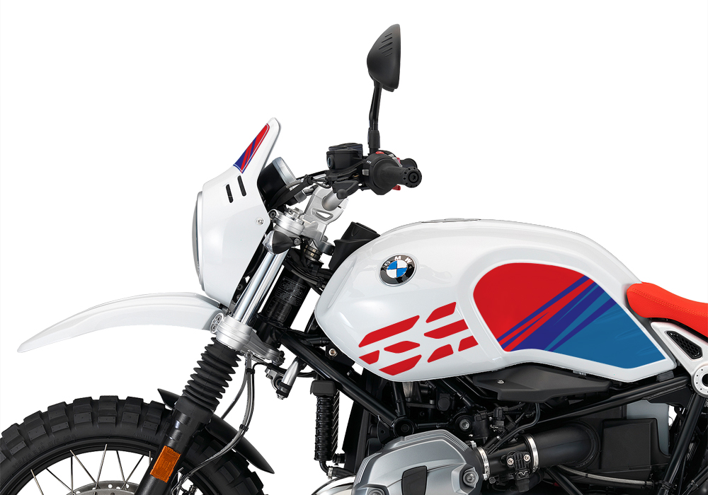 BKIT 3143 BMW RnineT Urban GS Limited Edition Side Tank and Front Fender MSport Stickers Kit 04 1