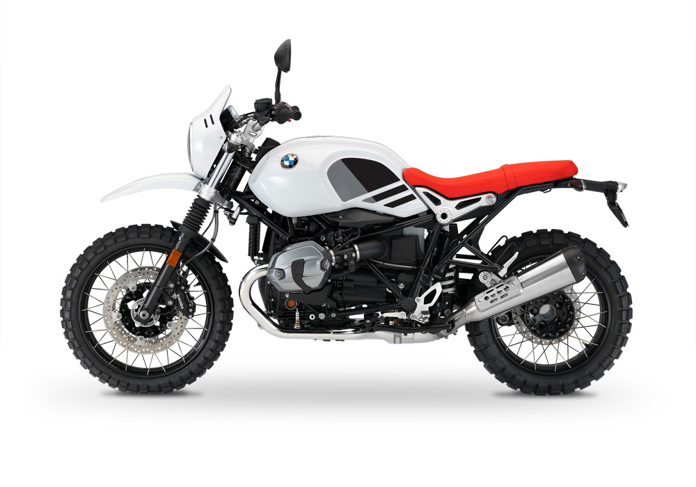 BKIT 3148 BMW RnineT Urban GS Side Tank Replica Black Grey Stickers Kit 03