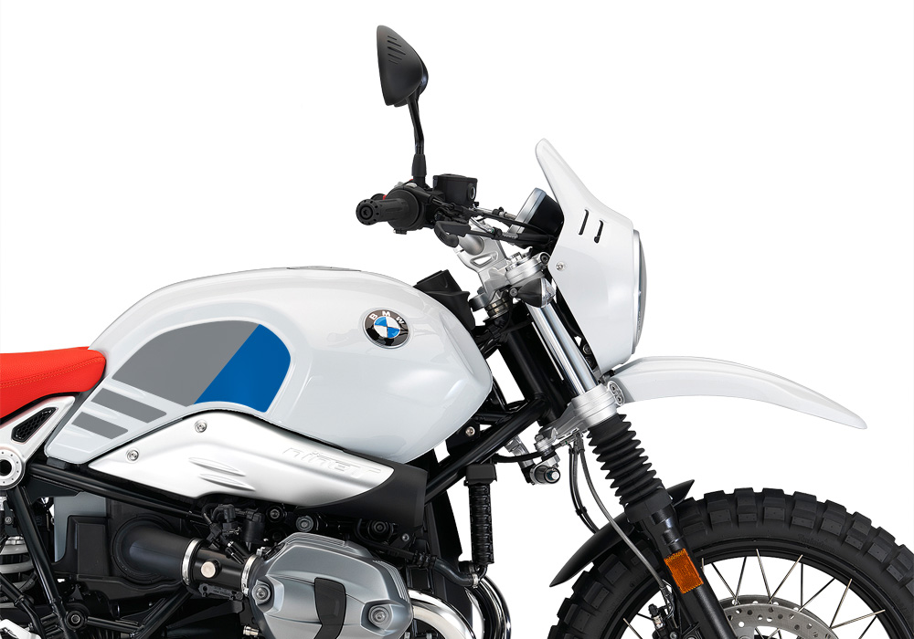 BKIT 3149 BMW RnineT Urban GS Side Tank Replica Blue Grey Stickers Kit 02