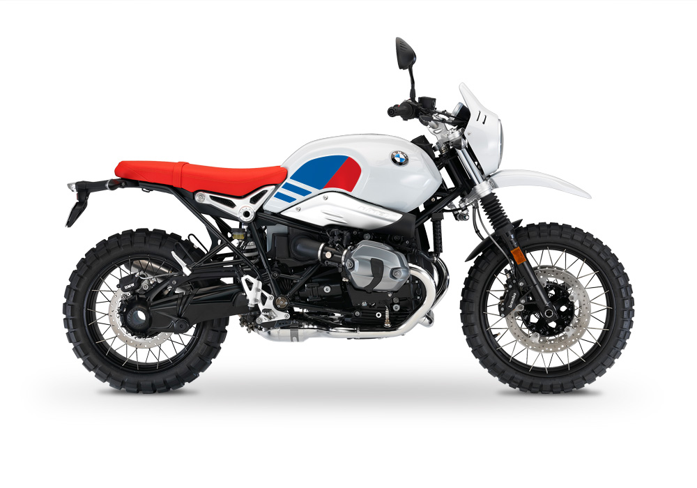 BKIT 3150 BMW RnineT Urban GS Side Tank Replica Red Blue Stickers Kit 01