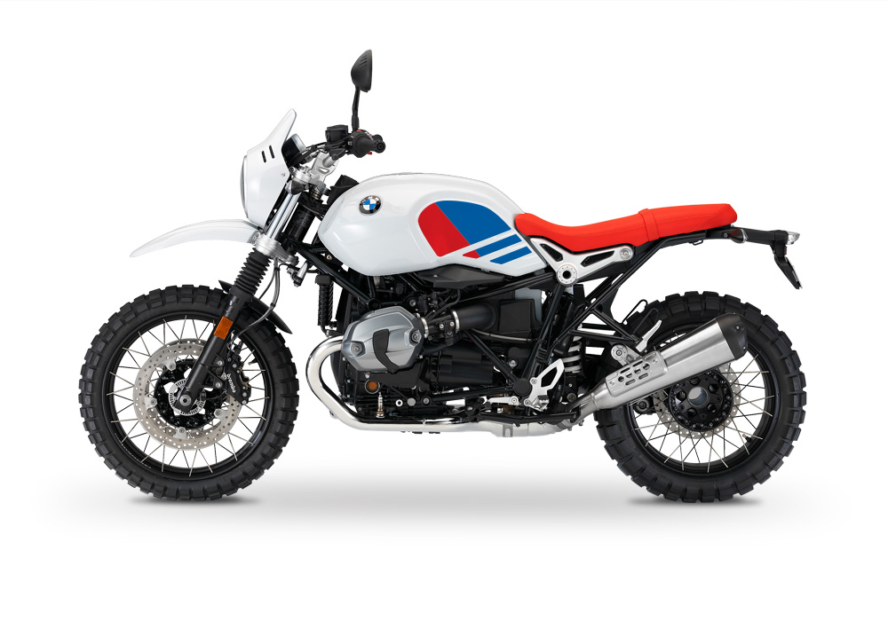 BKIT 3150 BMW RnineT Urban GS Side Tank Replica Red Blue Stickers Kit 03