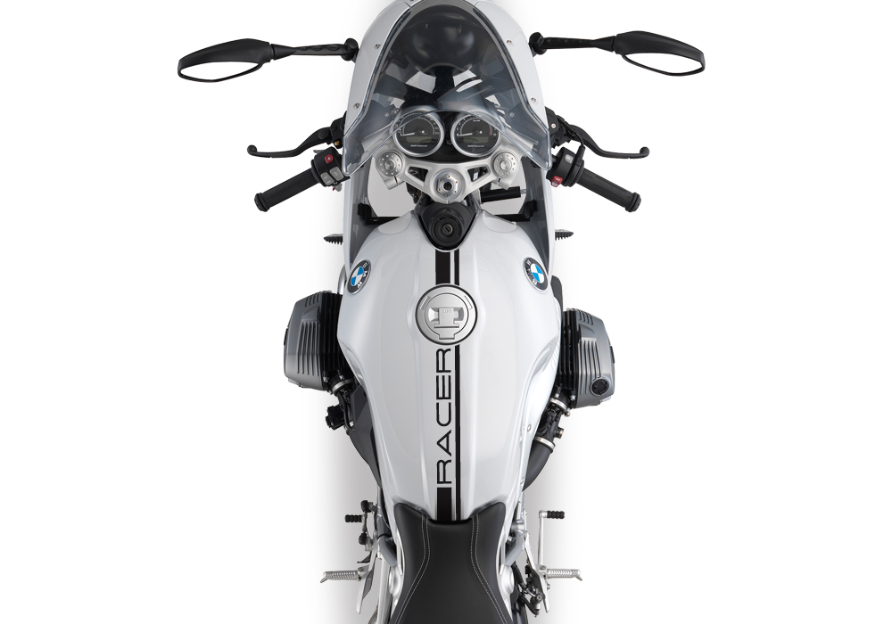 BKIT 3152 BMW RnineT Racer Top Tank Stickers Kit Black 02