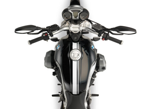 BKIT 3156 BMW RnineT Top Tank Double Line Stickers Kit White 02