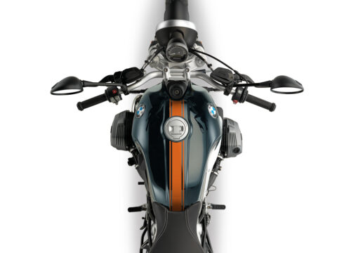 BKIT 3159 BMW RnineT Pure Top Tank Triple Line Stickers Kit Orange 02