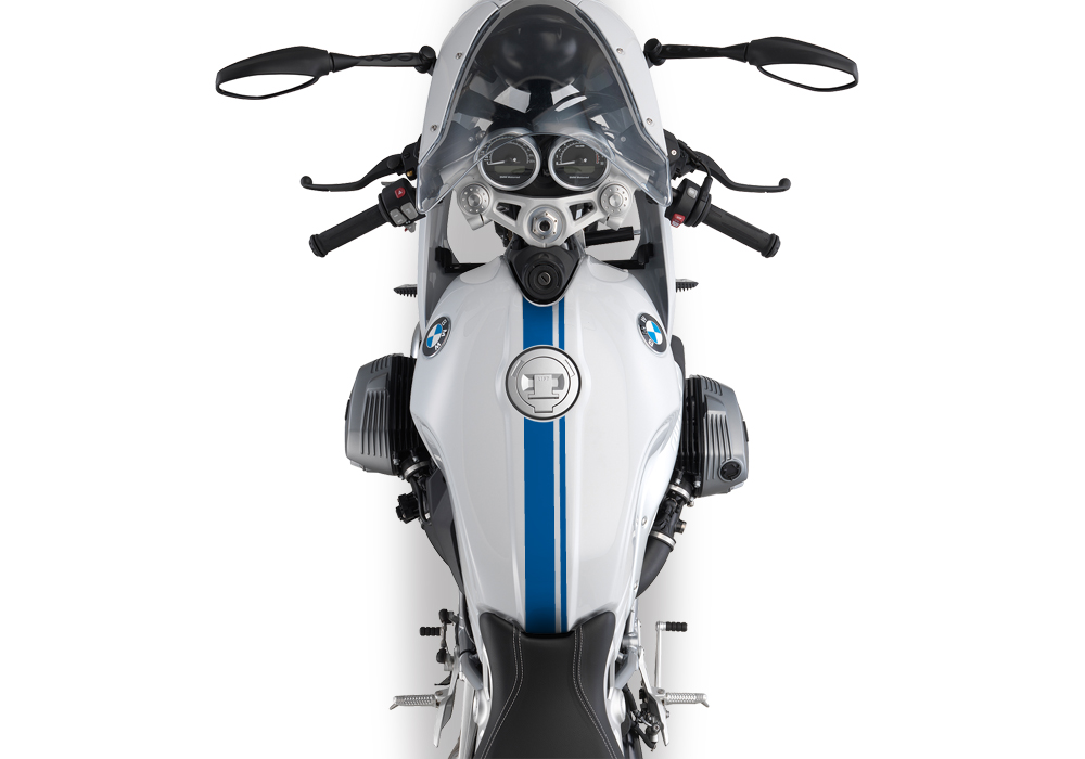 BKIT 3160 BMW RnineT Racer Top Tank Double Line Stickers Kit Cobalt Blue 02