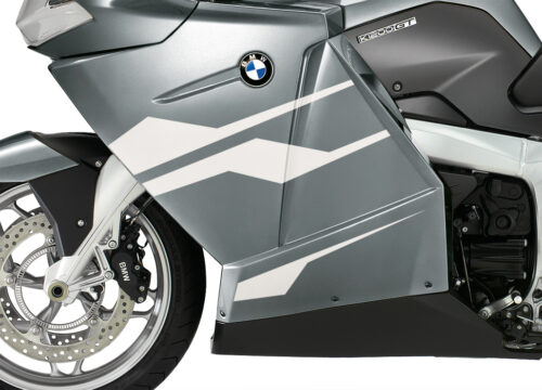 BKIT 3179 BMW K1200GT Aventurin Silver Metallic Stingray Series White Stickers Kit 02
