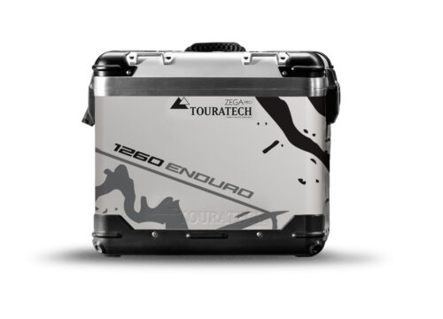 TSTI 3192 Touratech Zega Pro Aluminium Panniers Safari Series Grey Black Stickers Kit 1260ENDURO