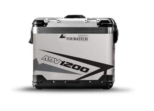TSTI 3196 Touratech Zega Pro Aluminium Panniers Spike Series Grey Black Stickers Kit ADV1200