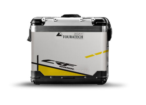 TSTI 3204 Touratech Zega Pro Aluminium Panniers Vector Series Yellow Stickers Kit CRF1000L