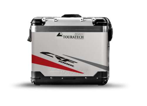 TSTI 3208 Touratech Zega Pro Aluminium Panniers Vivo Series Red Grey Stickers Kit CRF1000L