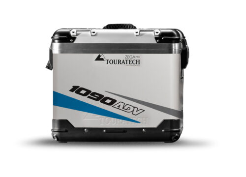 TSTI 3209 Touratech Zega Pro Aluminium Panniers Vivo Series Blue Grey Stickers Kit 1090ADV