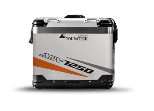 TSTI 3210 Touratech Zega Pro Aluminium Panniers Vivo Series Orange Grey Stickers Kit ADV1250