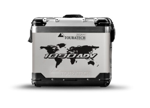 Touratech Zega Pro Side Panniers The Globe Black Stickers Kit