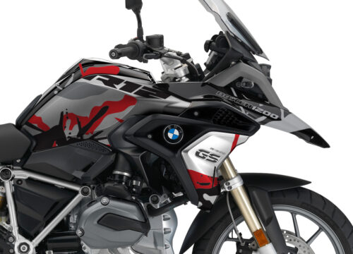 BKIT 3235 BMW R1200GS LC 2017 Black Storm Metallic Safari R12 Series Red Grey Stickers Kit 02
