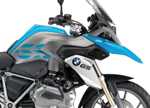 BSTI 3229 BMW R1200GS LC 2013 2016 Fire Blue GS Lines Tank Stickers Light Blue 02