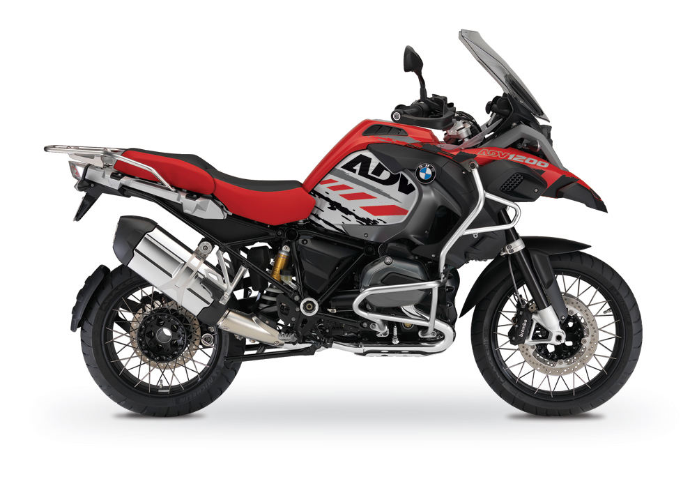 BKIT 3244 BMW R1200GS LC Adventure Racing Red Gloss GO Series Black Grey Stickers Kit 01