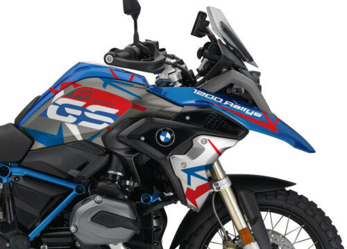 BKIT 3259 BMW R1200GS LC 2017 Lupine Blue Metallic Rallye Spike Series Blue Red Stickers Kit 02