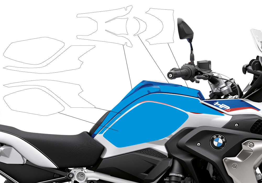 BPRF 3271 BMW R1250GS Style HP Standard Package Advanced Technology Protective Film 02