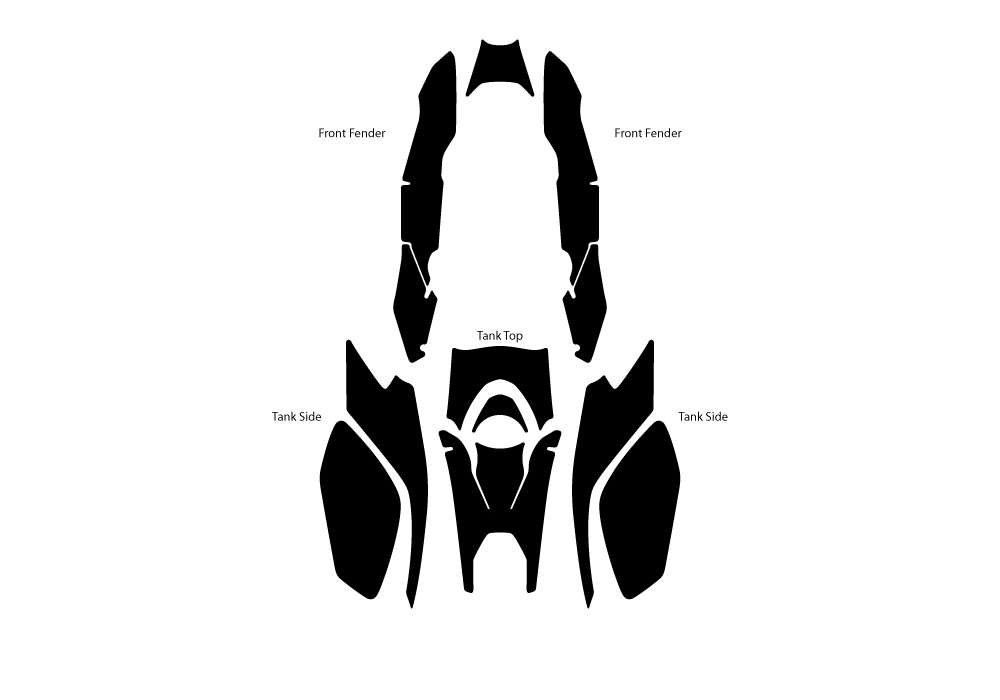 BPRF 3271 BMW R1250GS Style HP Standard Package Advanced Technology Protective Film 05