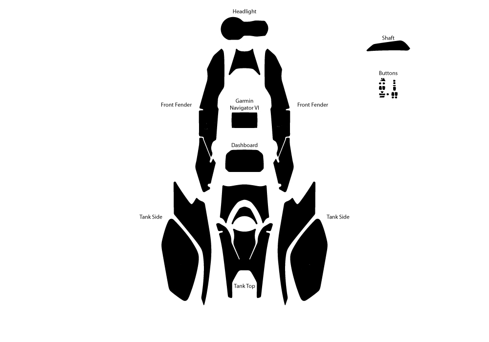 BPRF 3278 BMW R1250GS Cosmic Blue Ultimate Package Advanced Technology Protective Film 05