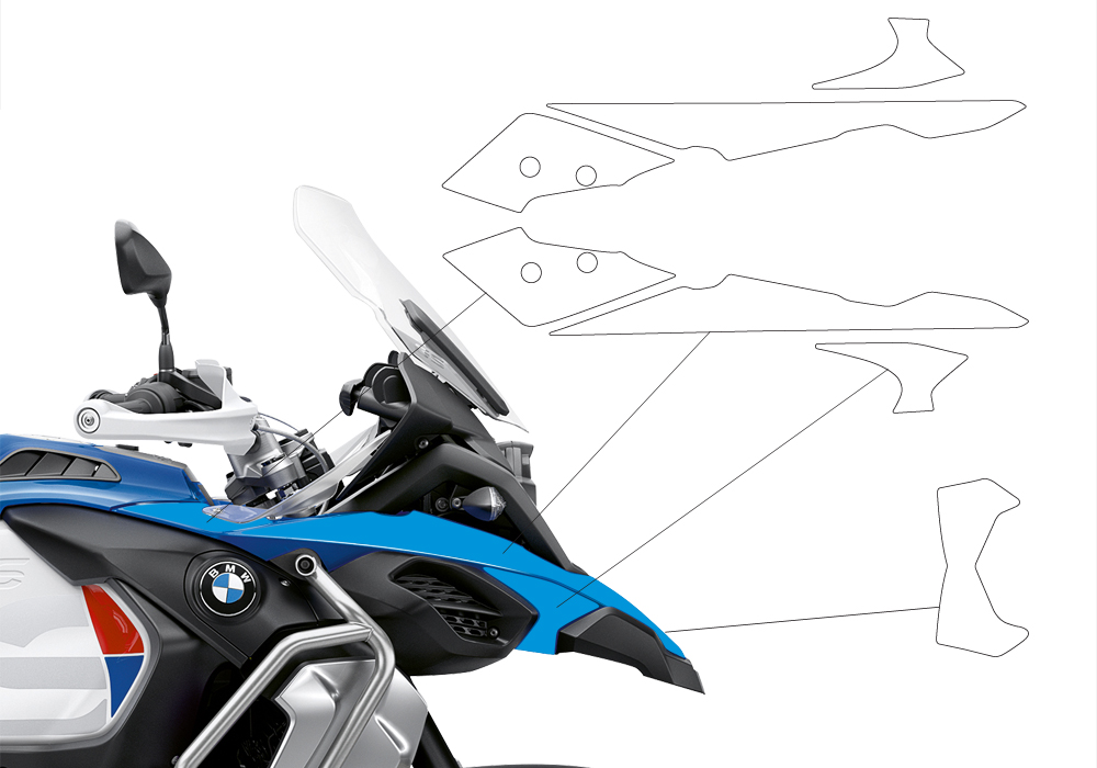 BPRF 3283 BMW R1250GS Adventure Style Hp Standard Package Advanced Technology Protective Film 03
