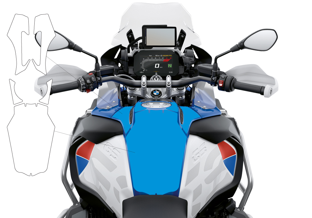 BPRF 3283 BMW R1250GS Adventure Style Hp Standard Package Advanced Technology Protective Film 04