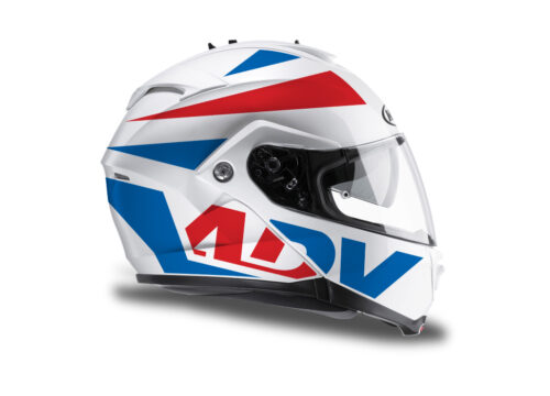HEL 3268 HJC IS MAX II Helmet White Vivo Series Red Blue Stickers Kit 02