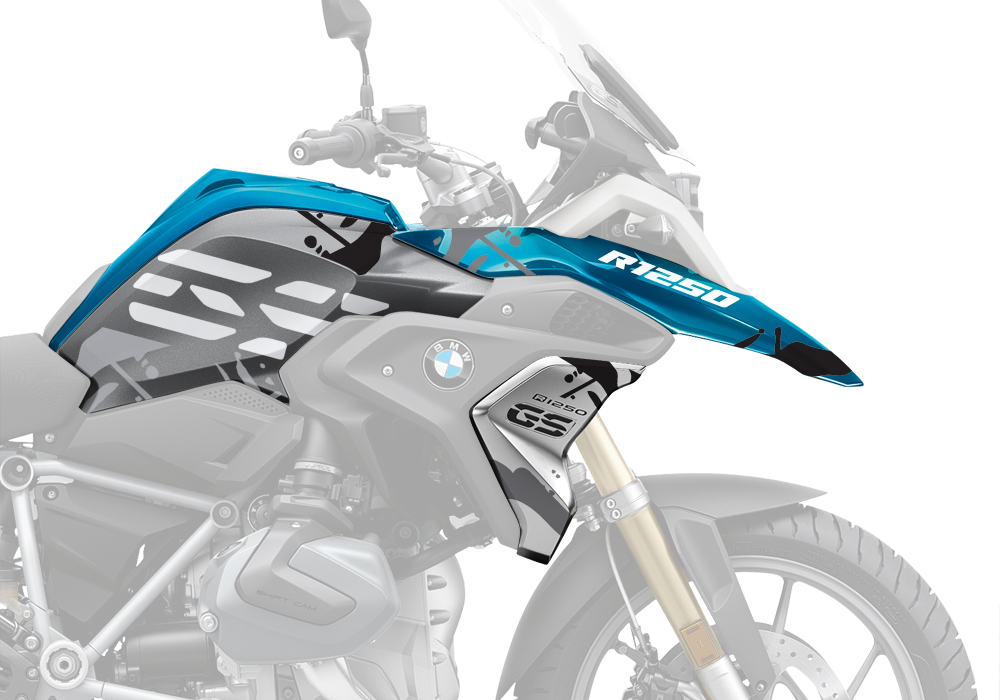 BKIT 3301 BMW R1250GS Cosmic Blue Safari Grey Variations Stickers Kit 04