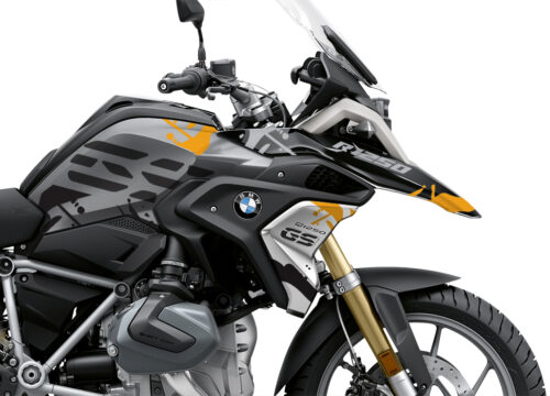 BKIT 3307 BMW R1250GS Black Storm Metallic Safari Yellow Black Stickers Kit 02