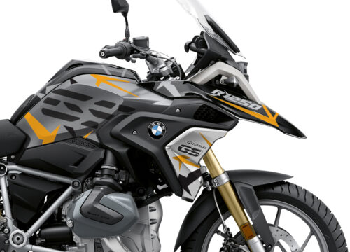 BKIT 3314 BMW R1250GS Black Storm Metallic Spike Yellow Black Stickers Kit 02