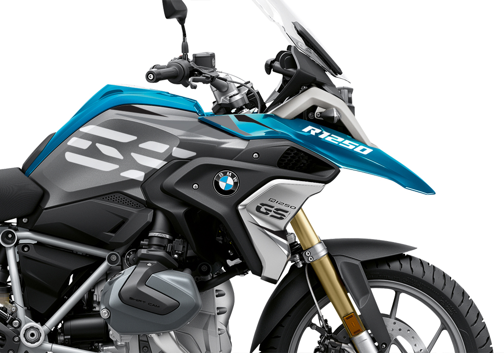 BKIT 3318 BMW R1250GS Cosmic Blue Stingray Black Grey Stickers Kit 02