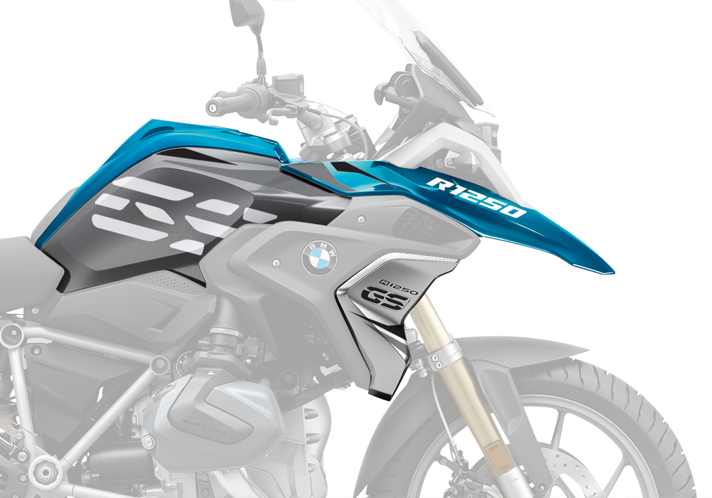 BKIT 3318 BMW R1250GS Cosmic Blue Stingray Black Grey Stickers Kit 04