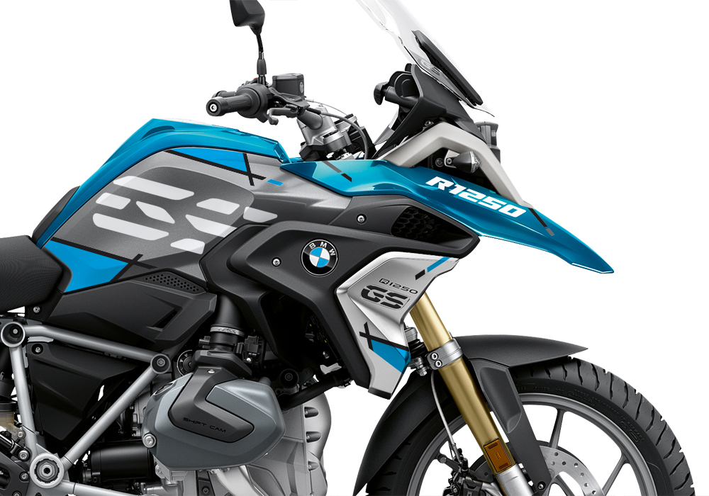 BKIT 3323 BMW R1250GS Cosmic Blue Vector Light Blue Stickers Kit 02