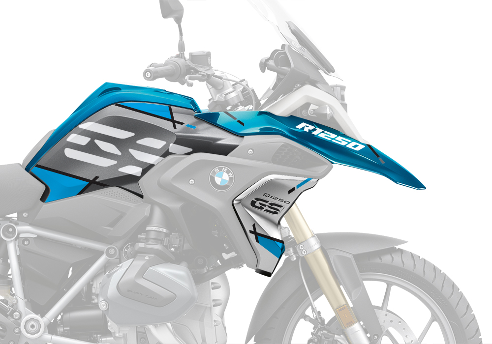 BKIT 3323 BMW R1250GS Cosmic Blue Vector Light Blue Stickers Kit 04