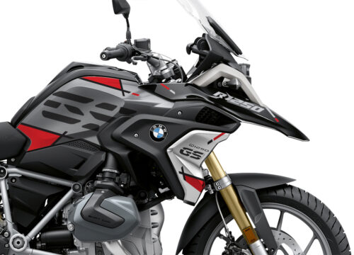 BKIT 3325 BMW R1250GS Black Storm Metallic Vector Red Stickers Kit 02