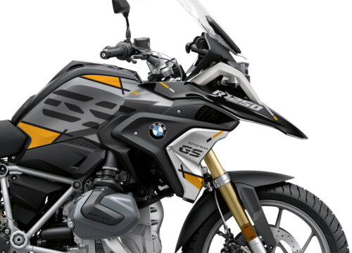 BKIT 3327 BMW R1250GS Black Storm Metallic Vector Yellow Stickers Kit 02