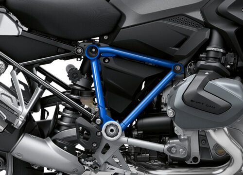 BFS 3342 BMW R1250GS 2019 Black Storm Metallic Pyramid Frame Wrap Styling Kit Cobalt Blue 02