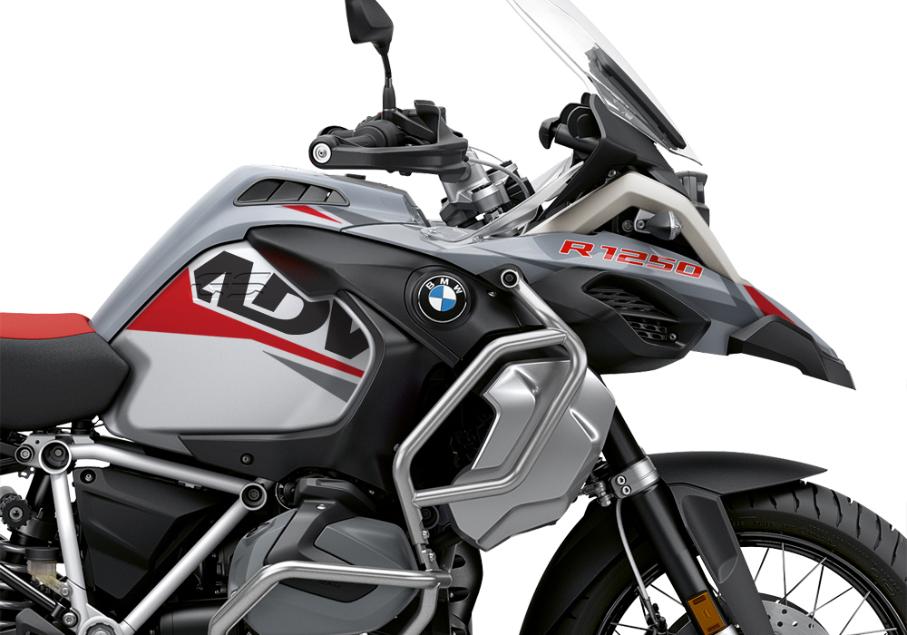 BKIT 3363 BMW R1250GS Adventure Ice Grey Alive Red Grey Stickers Kit 02