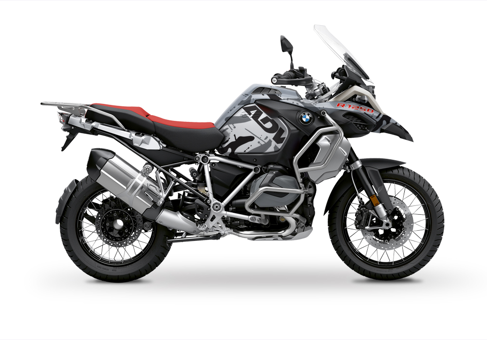 BKIT 3370 BMW R1250GS Adventure Ice Grey Safari Grey Variations Stickers Kit 01