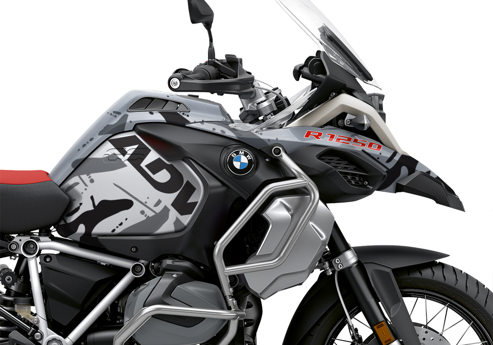 BKIT 3370 BMW R1250GS Adventure Ice Grey Safari Grey Variations Stickers Kit 02