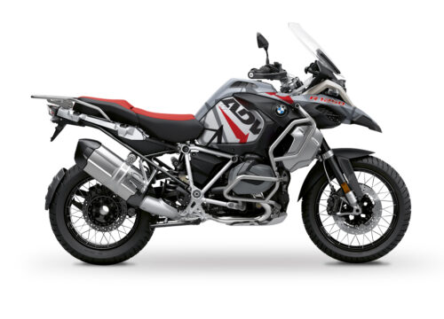 BKIT 3375 BMW R1250GS Adventure Ice Grey Spike Red Grey Stickers Kit 01