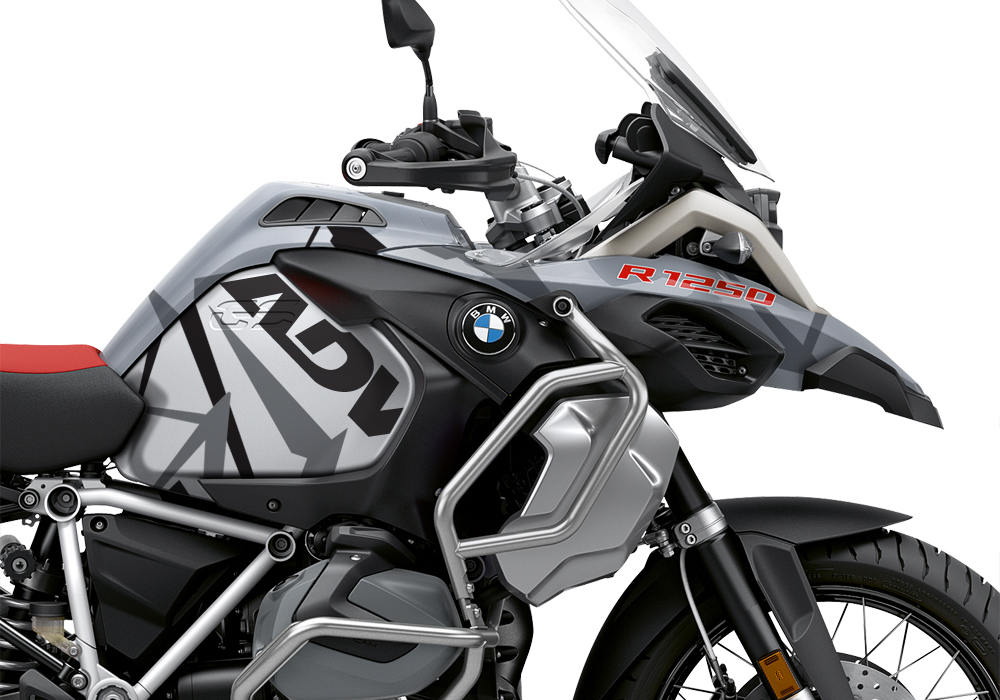 BKIT 3376 BMW R1250GS Adventure Ice Grey Spike Grey Variations Stickers Kit 02
