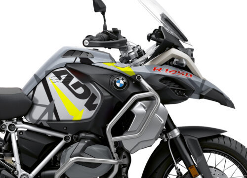 BKIT 3378 BMW R1250GS Adventure Ice Grey Spike Grey Fluo Yellow Stickers Kit 02
