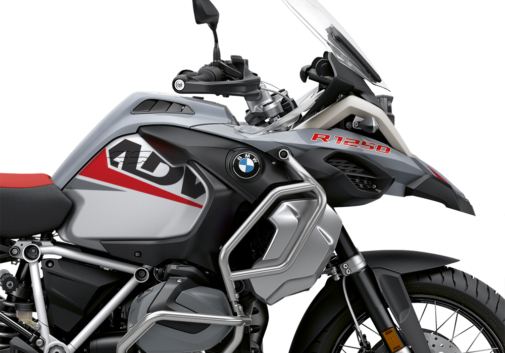 BKIT 3392 BMW R1250GS Adventure Ice Grey Vivo Red Grey Stickers Kit 02