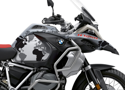 BKIT 3399 BMW R1250GS Adventure Ice Grey The Globe Grey Variations Stickers Kit 02