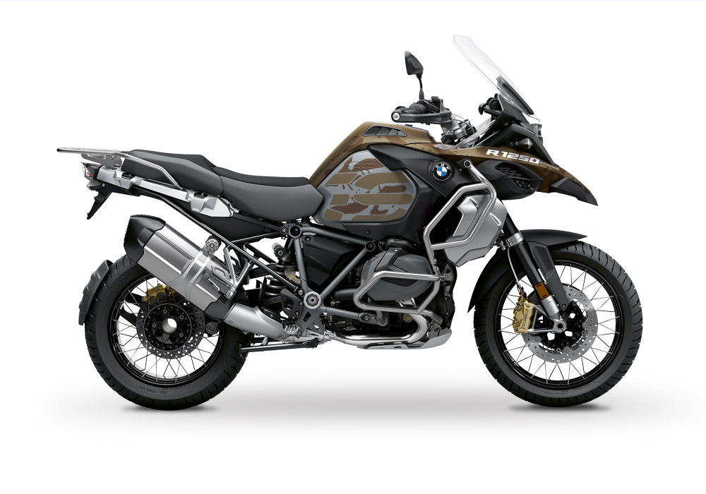 BKIT 3400 BMW R1250GS Adventure Style Exclusive Safari Brown Metallic Stickers Kit 01