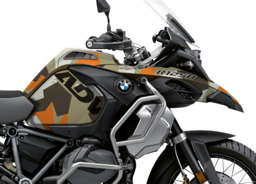 BKIT 3405 BMW R1250GS Adventure Style Exclusive M90 Green Orange Camo Full Wrap 02 1