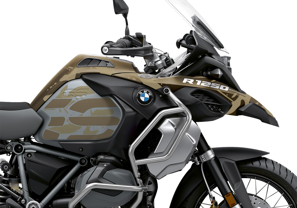 BKIT 3412 BMW R1250GS Adventure Style Exclusive Safari Champagne Metallic Stickers Kit 02