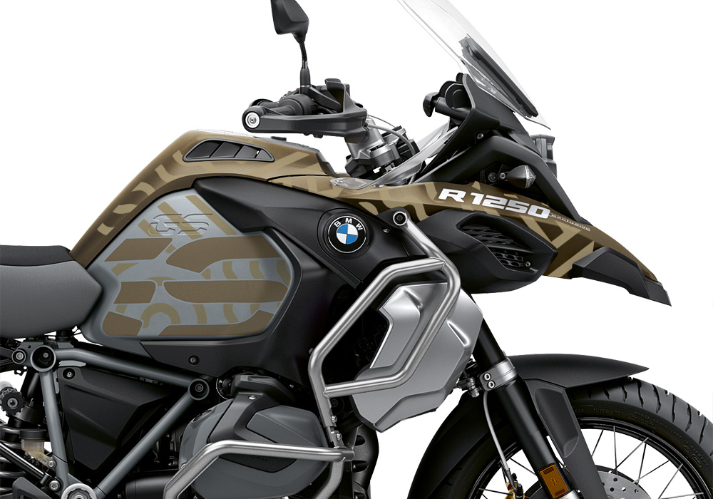 BKIT 3413 BMW R1250GS Adventure Style Exclusive Four Elements Champagne Metallic Stickers Kit 02